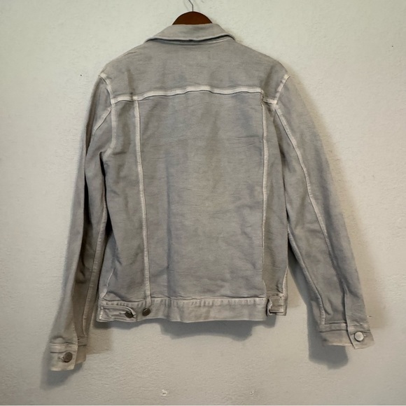 Men's J Brand Gray Heavy Greywash Denim Jacket Classic Design - Picture 9 of 12